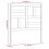 Berkfield Bed Headboard 81x4x104 cm Solid Wood Pine 6