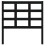 Berkfield Bed Headboard Black 95.5x4x100 cm Solid Wood Pine 3