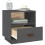 Berkfield Bedside Cabinets 2 pcs Grey 40x34x45 cm Solid Wood Pine 5
