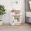 Berkfield Bedside Cabinet White 40x34x55 cm Solid Wood Pine 3