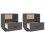 Berkfield Bedside Cabinets 2 pcs Grey 40x34x45 cm Solid Wood Pine 6