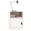 Berkfield Bedside Cabinet White 40x34x55 cm Solid Wood Pine 4