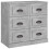 Berkfield Sideboard Concrete Grey 70x35.5x67.5 cm Engineered Wood 2