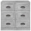 Berkfield Sideboard Concrete Grey 70x35.5x67.5 cm Engineered Wood 6