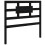 Berkfield Bed Headboard Black 80.5x4x100 cm Solid Wood Pine 2