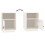 Berkfield Bedside Cabinet White 40x34x55 cm Solid Wood Pine 8