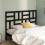 Berkfield Bed Headboard Black 126x4x104 cm Solid Wood Pine 3