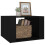 Berkfield Bedside Table Black 57x55x36 cm Engineered Wood 4