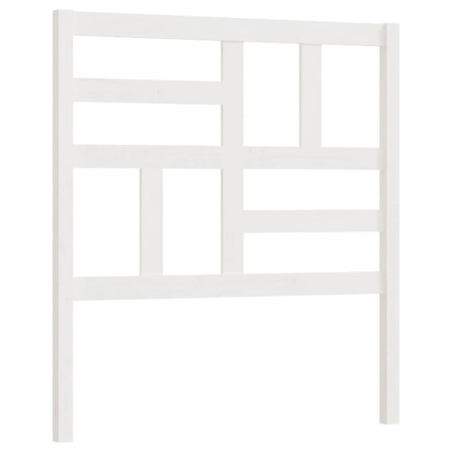 Berkfield Bed Headboard White 106x4x104 cm Solid Wood Pine 1