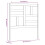 Berkfield Bed Headboard White 106x4x104 cm Solid Wood Pine 6