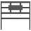 Berkfield Bed Headboard Grey 105.5x4x100 cm Solid Wood Pine 4
