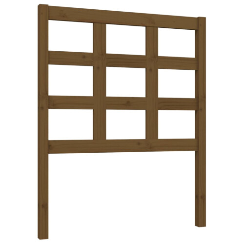 Berkfield Bed Headboard Honey Brown 80.5x4x100 cm Solid Wood Pine 1