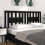Berkfield Headboard Black 126x4x100 cm Solid Wood Pine 4