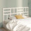 Berkfield Bed Headboard White 186x4x104 cm Solid Wood Pine 3