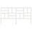 Berkfield Bed Headboard White 186x4x104 cm Solid Wood Pine 4