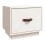 Berkfield Bedside Cabinet White 40x34x35 cm Solid Wood Pine 2