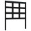 Berkfield Bed Headboard Black 80.5x4x100 cm Solid Wood Pine 2