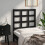 Berkfield Bed Headboard Black 80.5x4x100 cm Solid Wood Pine 4