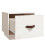 Berkfield Bedside Cabinet White 40x34x35 cm Solid Wood Pine 7