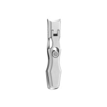 Stainless Steel Toenail Clippers with Wide Jaw Opening, Anti Splash Design, Precise Cutting, Dark Gray