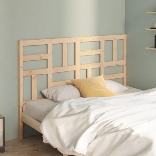 Berkfield Bed Headboard 126x4x104 cm Solid Wood Pine 2