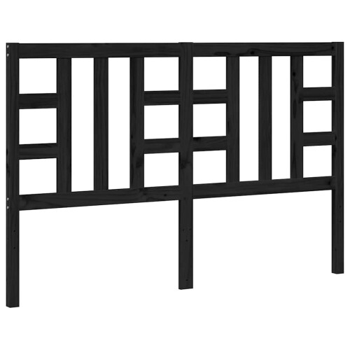Berkfield Bed Headboard Black 166x4x100 cm Solid Wood Pine 1