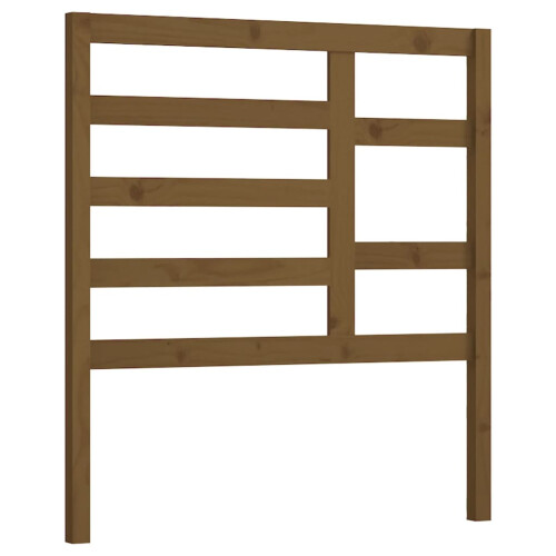 Berkfield Bed Headboard Honey Brown 106x4x104 cm Solid Wood Pine 1