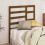 Berkfield Bed Headboard Honey Brown 106x4x104 cm Solid Wood Pine 3