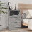 Berkfield Bedside Cabinets 2 pcs Grey Sonoma Engineered Wood 3