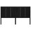 Berkfield Bed Headboard Black 125.5x4x100 cm Solid Pine Wood 4