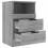 Berkfield Bedside Cabinets 2 pcs Grey Sonoma Engineered Wood 7