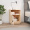 Berkfield Bedside Cabinet 40x34x55 cm Solid Wood Pine 3