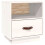 Berkfield Bedside Cabinet White 40x34x45 cm Solid Wood Pine 2