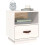 Berkfield Bedside Cabinet White 40x34x45 cm Solid Wood Pine 4