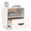 Berkfield Bedside Cabinet White 40x34x45 cm Solid Wood Pine 5