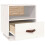 Berkfield Bedside Cabinet White 40x34x45 cm Solid Wood Pine 7