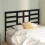 Berkfield Bed Headboard Black 146x4x104 cm Solid Wood Pine 3