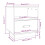 Berkfield Bedside Cabinet White 40x34x45 cm Solid Wood Pine 10