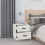 Berkfield Bedside Cabinets 2 pcs White 40x34x45 cm Solid Wood Pine 4