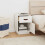 Berkfield Bedside Cabinets 2 pcs White 40x34x55 cm Solid Wood Pine 3