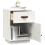 Berkfield Bedside Cabinets 2 pcs White 40x34x55 cm Solid Wood Pine 4