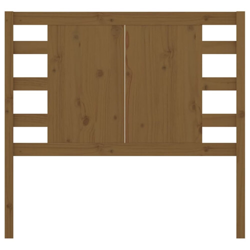 Berkfield Headboard Honey Brown 96x4x100 cm Solid Wood Pine 2