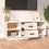 Berkfield TV Cabinet White 100x34x40 cm Solid Wood Pine 3