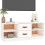Berkfield TV Cabinet White 100x34x40 cm Solid Wood Pine 4