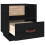 Berkfield Bedside Cabinet Black 40x34x45 cm Solid Wood Pine 7