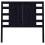 Berkfield Headboard Black 96x4x100 cm Solid Wood Pine 3