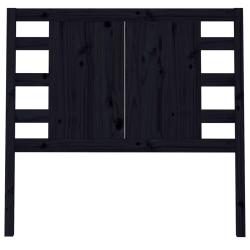 Berkfield Headboard Black 96x4x100 cm Solid Wood Pine 2