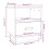 Berkfield Bedside Cabinet Black 40x34x45 cm Solid Wood Pine 10