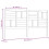 Berkfield Bed Headboard 206x4x104 cm Solid Wood Pine 6
