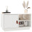 Berkfield TV Cabinet White 70x34x40 cm Solid Wood Pine 4